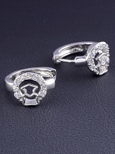 картинка Серьги 'XUPING' Фианит  (родий) от магазина Wolves