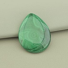 картинка Кулон Малахит 47x35мм от магазина Wolves