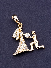 картинка Кулон 'XUPING' (позолота 18к) от магазина Wolves