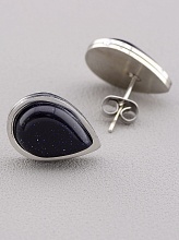 картинка Серьги Каирская ночь 16x11мм от магазина Wolves