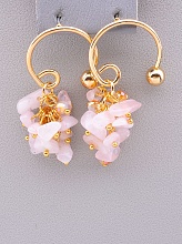 картинка Серьги 'Stainless Steel' Розовый кварц от магазина Wolves