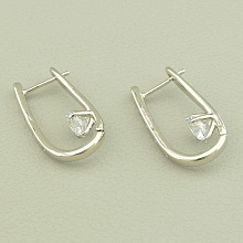 картинка Серьги 'XUPING' Фианит  (родий) от магазина Wolves