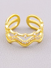 картинка Кольцо 'FJ' Сrystal Бижутерный сплав от магазина Wolves