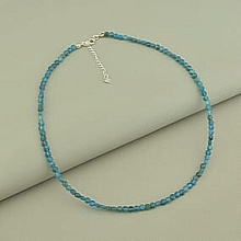 картинка Подвеска 'SUNSTONES' Апатит Серебро(925) 42 см от магазина Wolves