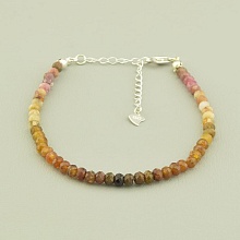 картинка Браслет 'SUNSTONES' Турмалин Серебро(925) 17 см от магазина Wolves