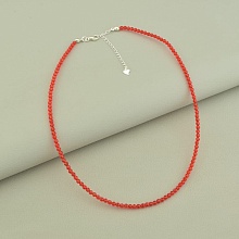 картинка Подвеска 'SUNSTONES' Шпинель Серебро(925) 40 см от магазина Wolves