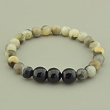 картинка Браслет 'SUNSTONES' Кварц Агат 18 см от магазина Wolves