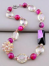 картинка Бусы Агат Чешский хрусталь 52 см от магазина Wolves