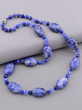 картинка Бусы 'SUNSTONES' Содалит Чешский хрусталь 48 см от магазина Wolves