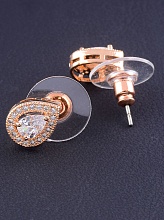 картинка Серьги 'Big Dipper' Фианит (позолота 18к) от магазина Wolves