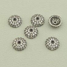 картинка Вставка Фианит 8х8мм (хром) от магазина Wolves