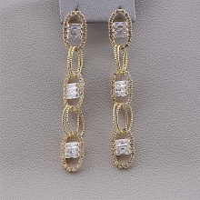 картинка Серьги 'XUPING' Фианит (позолота 18к (лимонная)) от магазина Wolves