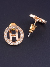 картинка Серьги Фианит (позолота 18к) от магазина Wolves