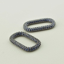 картинка Вставка Фианит 25х14 (хром) от магазина Wolves