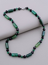 картинка Бусы 'SUNSTONES' Агат Чешский хрусталь 47 см от магазина Wolves