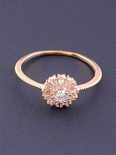 картинка Кольцо Фианит  (позолота 18к) от магазина Wolves