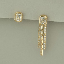 картинка Серьги 'XUPING' Фианит (позолота 18к) от магазина Wolves