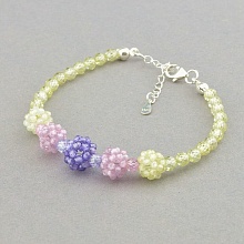 картинка Браслет 'SUNSTONES' Циркон Серебро(925) 17 см от магазина Wolves