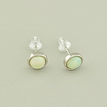 картинка Серьги Опал 7х7 (Серебро(925)) от магазина Wolves