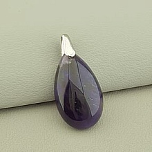 картинка Кулон Аметист 35x20мм от магазина Wolves