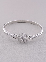 картинка Браслет 'XUPING' Фианит 17 см (родий) от магазина Wolves