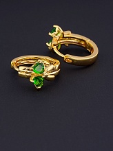 картинка Серьги 'XUPING' Фианит (позолота 18к) от магазина Wolves