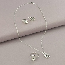 картинка Набор Подвеска+Кольцо+Серьги Фианит 45 см от магазина Wolves