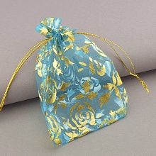 картинка Мешочек из Органзы, голубой 120x90мм от магазина Wolves