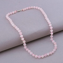 картинка Бусы 'SUNSTONES' Розовый кварц 44 см от магазина Wolves