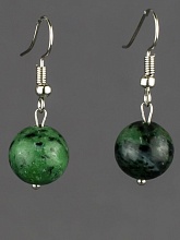 картинка Элитные Серьги Цоизит №2 от магазина Wolves