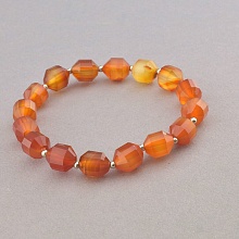 картинка Браслет 'SUNSTONES' Сердолик 17 см от магазина Wolves