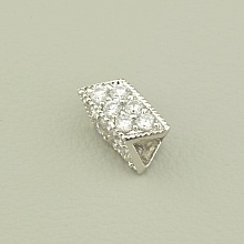 картинка Кулон 'XUPING' Фианит (родий) от магазина Wolves