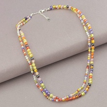 картинка Подвеска 'SUNSTONES' Циркон Серебро(925) 41 см от магазина Wolves