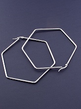 картинка Серьги 'FJ' 75х75мм от магазина Wolves