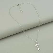 картинка Подвеска 'Saiya' Фианит 41 см (родий) от магазина Wolves