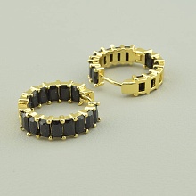 картинка Серьги Фианит (позолота 18к (лимонная)) от магазина Wolves