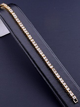 картинка Браслет 'XUPING' Фианит 18 см (позолота 18к) от магазина Wolves