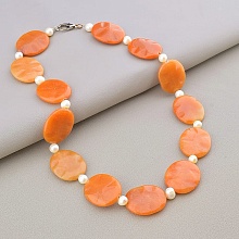 картинка Бусы Яшма Жемчуг 49 см от магазина Wolves