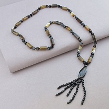 картинка Бусы 'SUNSTONES' Агат 83 см от магазина Wolves