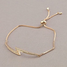 картинка Браслет 'Saiya' Фианит 17 см (позолота 18к (розовая)) от магазина Wolves