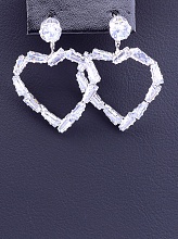 картинка Серьги 'FJ' Фианит от магазина Wolves