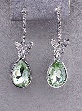 картинка Серьги 'Juleeze' Фианит (родий) от магазина Wolves