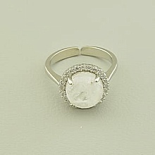 картинка Кольцо Горный хрусталь Фианит от магазина Wolves