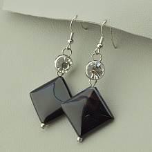 картинка Серьги Агат Фианит от магазина Wolves