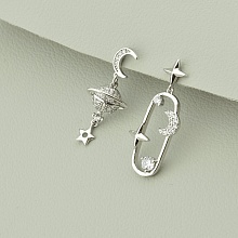 картинка Серьги 'XUPING' Фианит (родий) от магазина Wolves