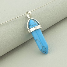 картинка Кулон Бирюза 35x12мм от магазина Wolves