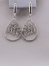 картинка Серьги 'XUPING' Фианит (родий) от магазина Wolves