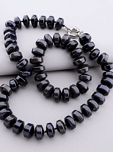 картинка Бусы+Браслет Обсидиан 50 см от магазина Wolves