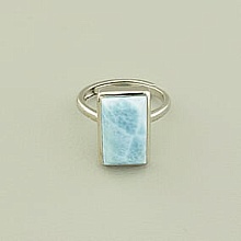 картинка Кольцо Ларимар 15хмм (Серебро(925)) от магазина Wolves