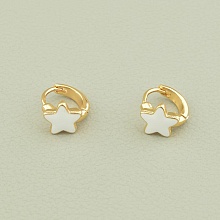 картинка Серьги 'XUPING' Эмаль (позолота 18к) от магазина Wolves